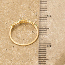 Delicate Multi Colored Cz Studded Ring - Gold
