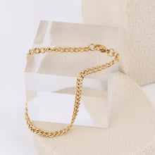 14K Gold Filled Plus™ Diamond Cut Curb Chain Bracelet: 8" / 3mm
