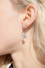 18K Gold PVD Stainless Steel Star Huggie Earrings - Gold
