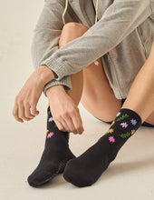 Lucky Honey The Wild Flower Grippy Sock: White