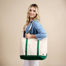 The Signature Canvas Tote Bag–Dark Green