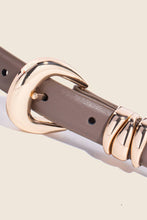 Thin Genuine Leather Belt - Black