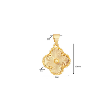 Golden Clover Charm Bar - Gold