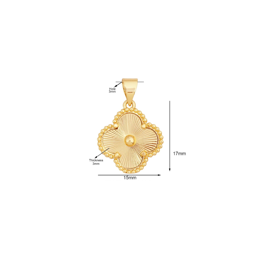 Golden Clover Charm Bar - Gold