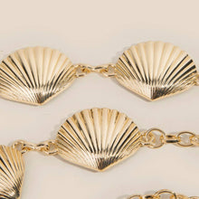 Seashell Link Chain Belt - Gold