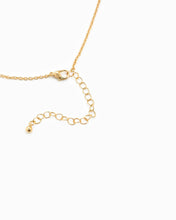 Square Semi Precious Stone Necklace: Brown