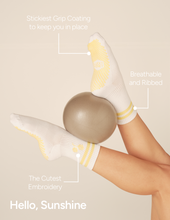 The Elle Grip Sock: Sunflower