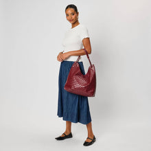 Ezia Hobo Handbag - Burgundy