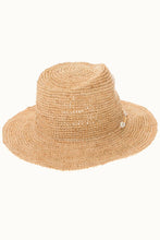 Raffia Straw Crochet Sun Hat with Shell Chin Cord
