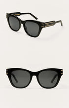 Z SUPPLY Front Row Polished Black - Grey Polarized Sunglasses