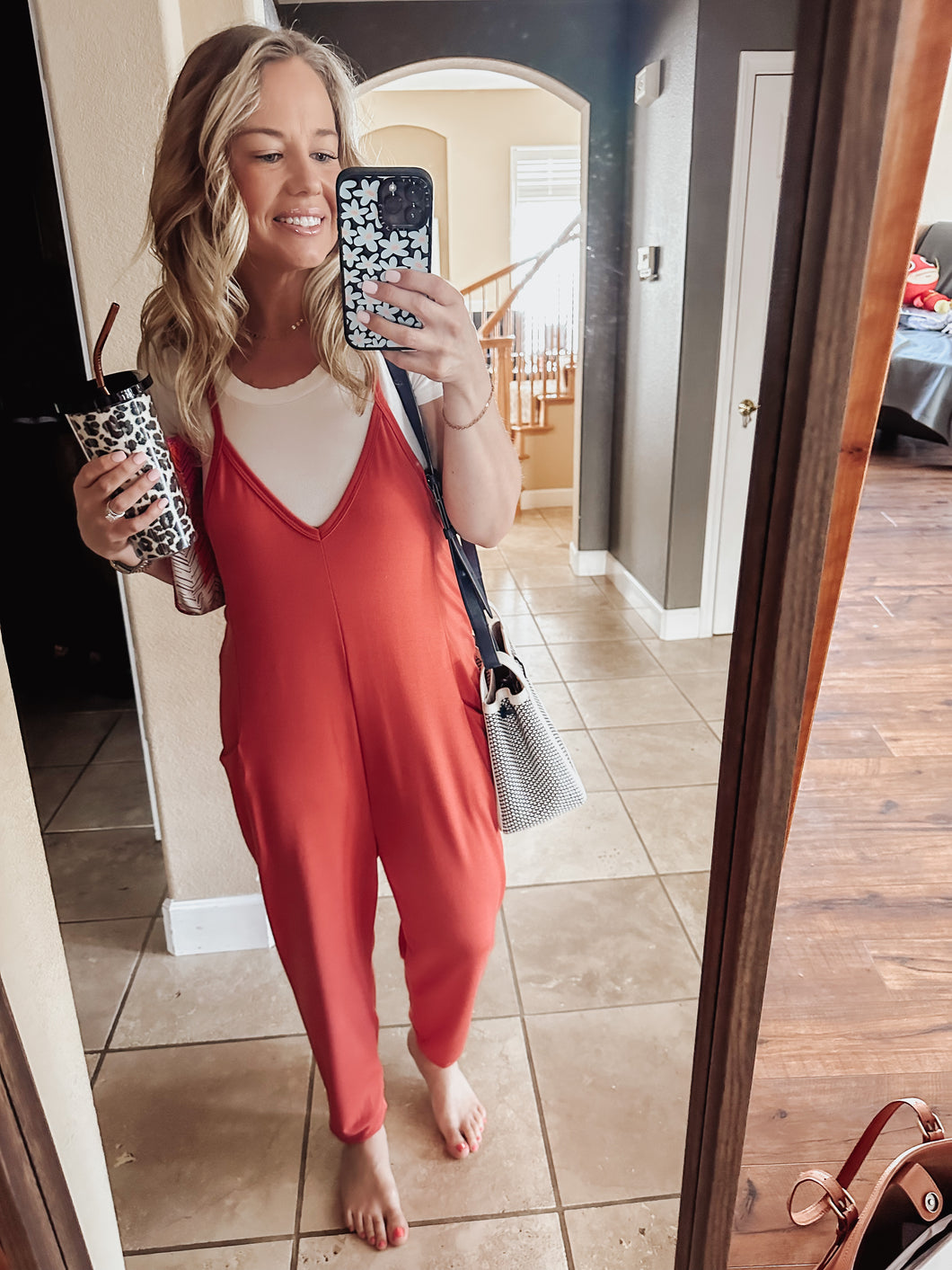 Tomato Red Jumpsuit