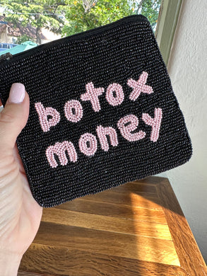 Botox Money Beaded Bag