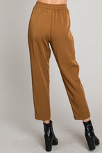 Soft Drapey Twill Tapered Pants - Toffee