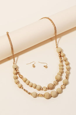 Back to Basics Wooden Necklace - Ivory