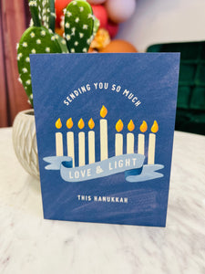 Sending You So Much Love & Light This Hanukkah Greeting Card