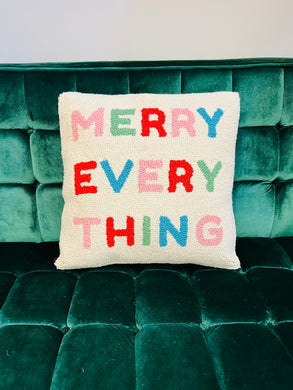 Merry Everything Hook Pillow