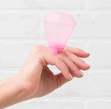 Light Up LED Diamond Ring Shot Glass - Pink
