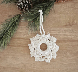 Macrame Christmas Ornament - Star