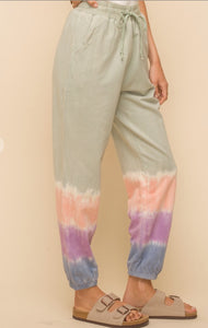 Girly Grunge Tie-Dye Joggers - Cactus Lounge Boutique