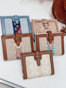 Tulum Canvas Wallet with Slip Closure