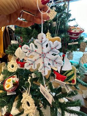 Felt Snowflake Ornament