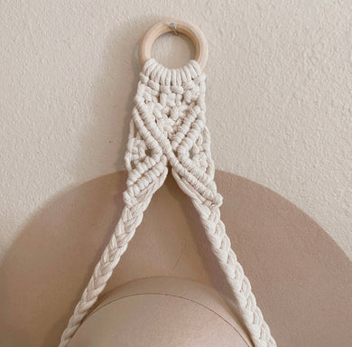 Macrame Hat Hanger