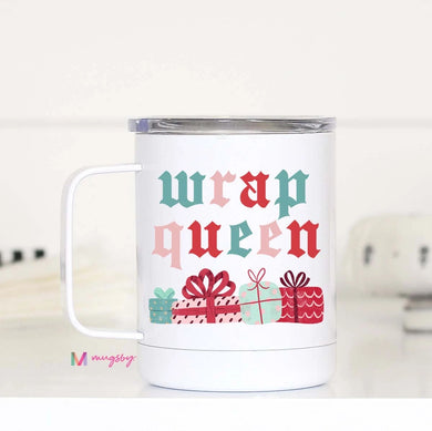 HOLIDAY TRAVEL MUG - WRAP QUEEN