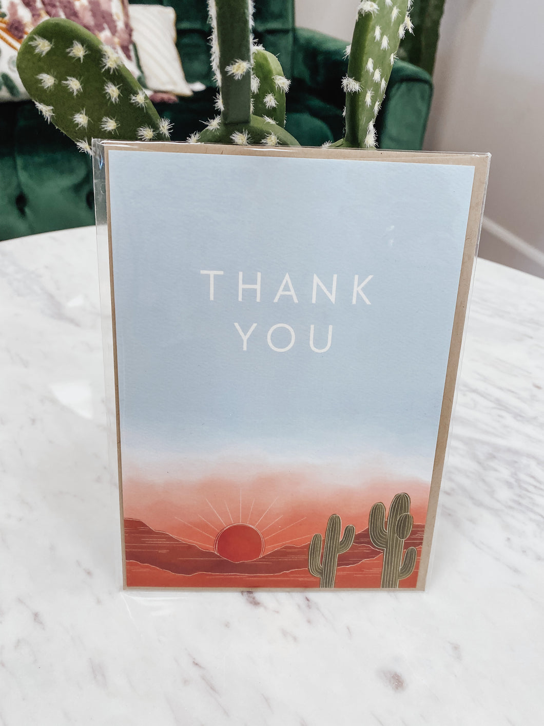 Big Sky Desert Thank You - Greeting Card