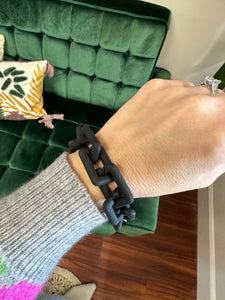 Chunky Matte Chain Link Bracelet