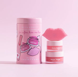 Pink Champagne All Natural Lip Care Set & Lip Scrubber